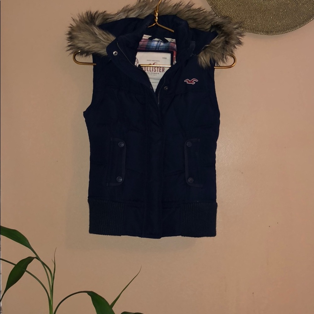 Faux Fur Hooded Vest